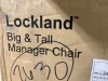 STAPLES Lockland Bonded Leather Big & Tall Managers Chair, Black (53235) - 2