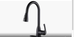 Cobbe matte black kitchen faucet