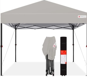 One-Person Setup Instant Pop Up Canopy w/ Wheeled Bag - 10x10ft