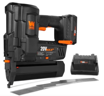 WEN 20512 20V Max Cordless 18-Gauge Brad Nailer with 2.0Ah Battery and Charger