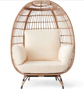 Wicker Egg Chair Oversized Indoor Outdoor Patio Lounger