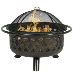 36in Outdoor Firebowl Fire Pit Stove w/ Bronze Finish