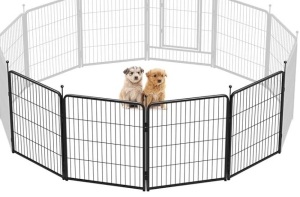 FXW Rollick Dog Playpen Designed for Camping, Yard, 32" Height for Small/Medium Dogs, 4 Panels