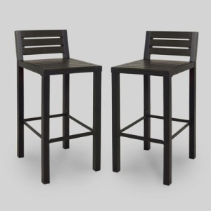 Project 62 Bryant 2pk Faux Wood Patio Bar Stools. NEW