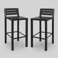 Project 62&nbsp;Bryant 2pk Faux Wood Patio Bar Stools. NEW