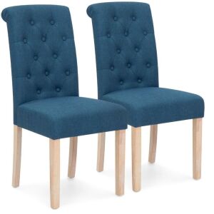 Tufted High Back Parsons Dining Chairs, Set of 2 