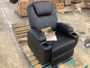  Power Lift Recliner Chair with Massage, Black 