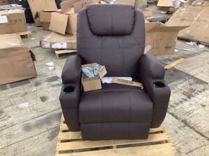  Power Lift Recliner Chair with Massage, Brown 