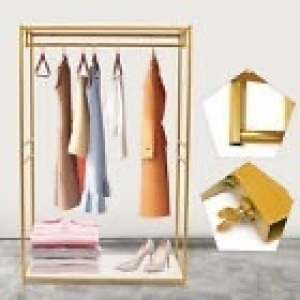 Gold Clothes Rack Wedding Dress Clothing Rack Metal Garment Display 1.9m/74.8"