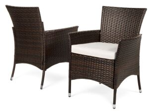 Wicker Patio Dining Chairs, Set of 4 - No Hardware 