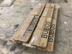 Lot of (5) Bubos Wood Slat Panels - Uninspected