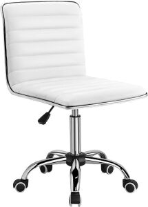 Low Back PU Leather Swivel Computer Desk Chair