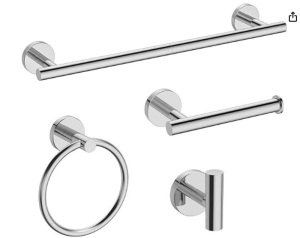 Polished Chrome Bathroom Accessories Set