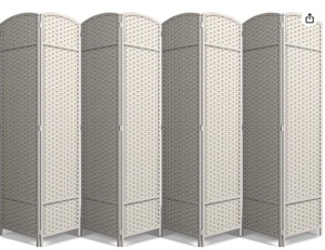 Sorbus 8 Panel Room Divider 6 ft. Tall