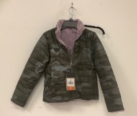 North Face Reversible Mossbud Swirl Jacket for Kids,&nbsp;S, Appears New, Sold as is