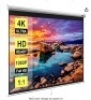 VIVOHOME 120 Inch Manual Pull Down Projector Screen, 1:1 HD Retractable Widescreen for Movie Home Theater Cinema Office Video Game