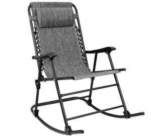 Outdoor Rocking Zero Gravity Wide Recliner Chair