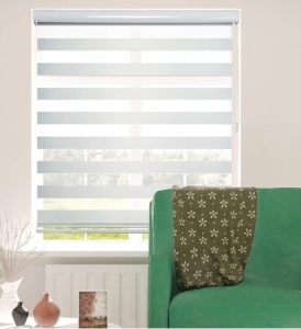 72"x72" white Zebra Shades for Indoor Window Roller Shades for Windows Privacy Light Filtering Shades 