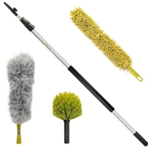 DOCAZOO, Microfiber Duster with Extension Pole - 5-12ft Up to 20ft Extendable Dusters 