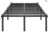 HAAGEEP 20 Inch Tall Platform Bed Frame King Size Metal Bedframe No Box Spring Needed Heavy Duty Mattress Frames High