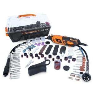 WEN 23190 1.3-Amp Variable Speed Steady-Grip Rotary Tool with 190-Piece Accessory Kit, Flex Shaft, and Carrying Case