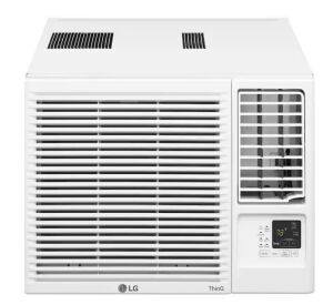 LG 7,500 BTU 115V Window Air Conditioner Cools 320 Sq. Ft. with Heater in White 