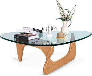 Noguchi Table Triangle Glass Coffee Table 