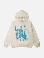Aelfric Eden Abstraction Shadow Print Hoodie, Small&nbsp;