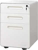 DEVAISE Steel&nbsp;Mini 3-Drawer Mobile File Cabinet with Rounded Edges - New