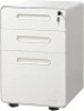 DEVAISE Steel&nbsp;Mini 3-Drawer Mobile File Cabinet with Rounded Edges - New