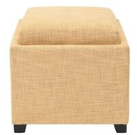 Safavieh Harrison Gold Storage Ottoman&nbsp;