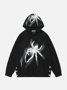 Aelfric Eden Spider Towel Embroidery Hoodie, Small 