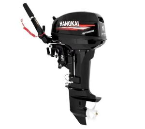 HANGKAI 2-Stroke 18HP 246CC Outboard Boat Engine Air Cooling System 