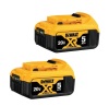 DeWalt 20V MAX XR Premium Lithium-Ion 5.0Ah Battery Pack (2 Pack)