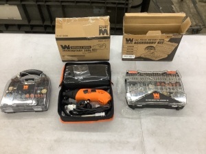 Rotary Tool Kit, and (2) Rotary Tool Accessory Kits