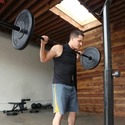 7' 45Lb olympic barbell-600lb capacity