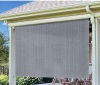 Artpuch Outdoor Roller Shade 6'(W) x8'(H) Fabric Blind Gray Cordless Roll Up Shade, Wand Operation Exterior Roller Shade Cloth for Patio Porch Gazebo