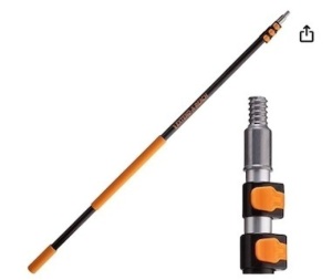 7-24 ft TelescopicExtension Pole withTwist-on Metal TipLightweight and Sturdyfor Painting, Dusting andWindow Cleaning 