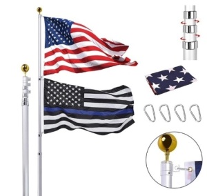 30FT Telescopic Flag Pole Kit