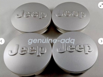 4x Jeep 64mm 2.5" Silver Wheel Center Cover Caps Grand Cherokee Wrangler Compass