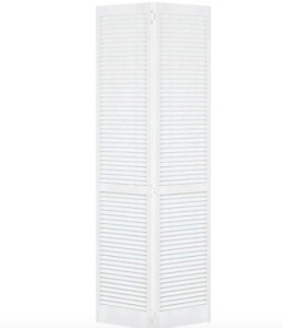 Closet Door, Bi-fold, Kimberly Bay® Traditional Louver-Louver White 30x80 