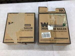 Lot of (2) WEN 61721 18-Gauge 3/8-Inch to 2-Inch Pneumatic Brad Nailer