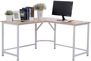 TOPSKY L-Shaped Office Desk 55" x 55" with 24" Deep Workstation Bevel Edge Design - Appears New  