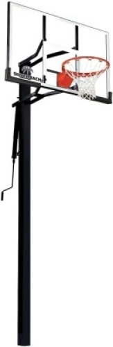 Silverback 54" In-Ground Height Adjustable Basketball System with Tempered Glass Backboard, Pro-Style Breakaway Rim, and Backboard Pad - Appears New&nbsp;&nbsp;