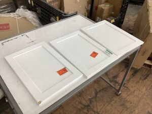 Lot of (3) Hampton Bay Custom Thermofoil Cabinet Door 