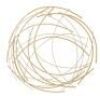 LuxenHome Abstract Gold Iron Sticks Round Wall Decor&nbsp;