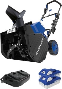 Snow Joe 48-Volt iON+ 18" Cordless Snow Blower Kit with 2 x 4.0-Ah Batteries and Charger - Appears New  