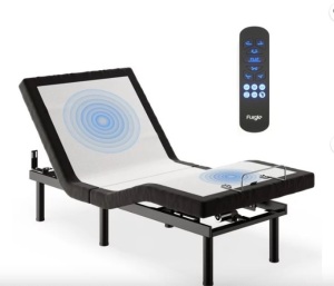 Furgle Twin-XL Size Adjustable Bed Base Frame for Stress Management with Massage, Adjustable Legs, Remote Control