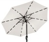 Solar LED Lighted Patio Umbrella w/ Tilt Adjustment, UV-Resistance - 10ft