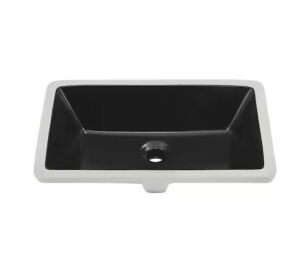 Swiss Madison Voltaire 21 in. Rectangle Undermount Bathroom Sink in Matte Black